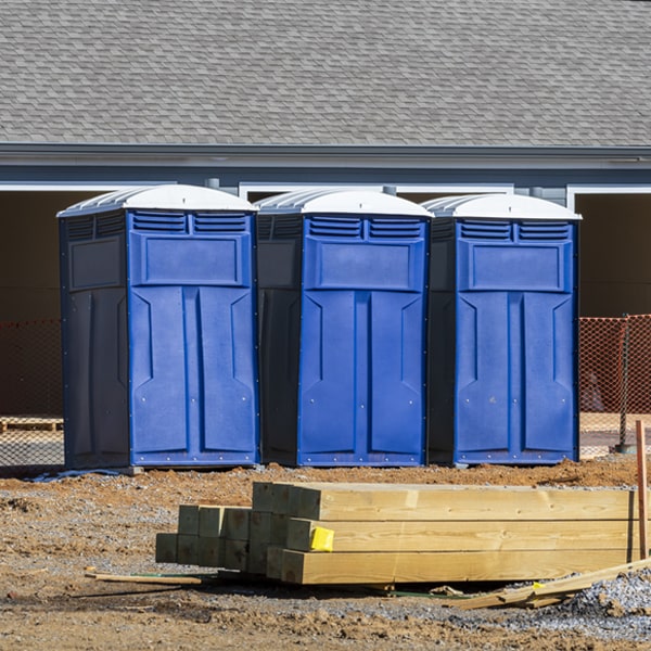 is there a specific order in which to place multiple portable toilets in Mc Donough New York